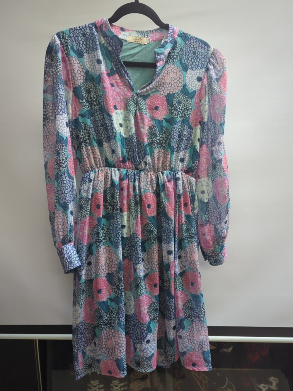 BNWOT $245 CLAUDIA COLLEZIONI Italy Floral Dress Size Small